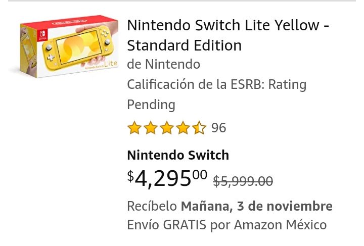 Level14Vg's tweet photo. Les dijimos en Podcast que el #NintendoSwitchLite iba a estar a 4,000 pesos en #ElBuenFin.
Faltan 2 semanas y miren 👀.
#NintendoSwitch #Nintendo https://t.co/eK6yVtvCs8