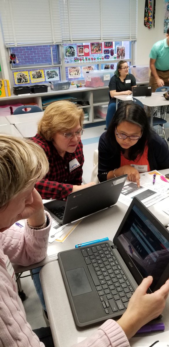 WEVIDEO! Making videos for the classroom, presentations, and meetings! Our coordinators join our teachers in learning ❤#aacpstlc19