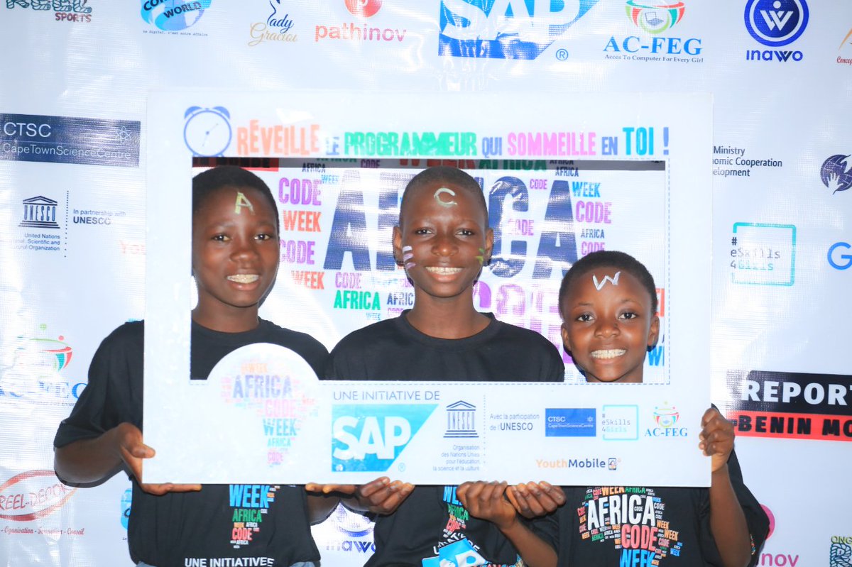 ACFEG1's tweet photo. #ACW2019 #Beninteam @ACFEG1 dernier jours des ateliers merci @sap4good 🥳🥳🥳🥳 https://t.co/Aw3Y5buPWo