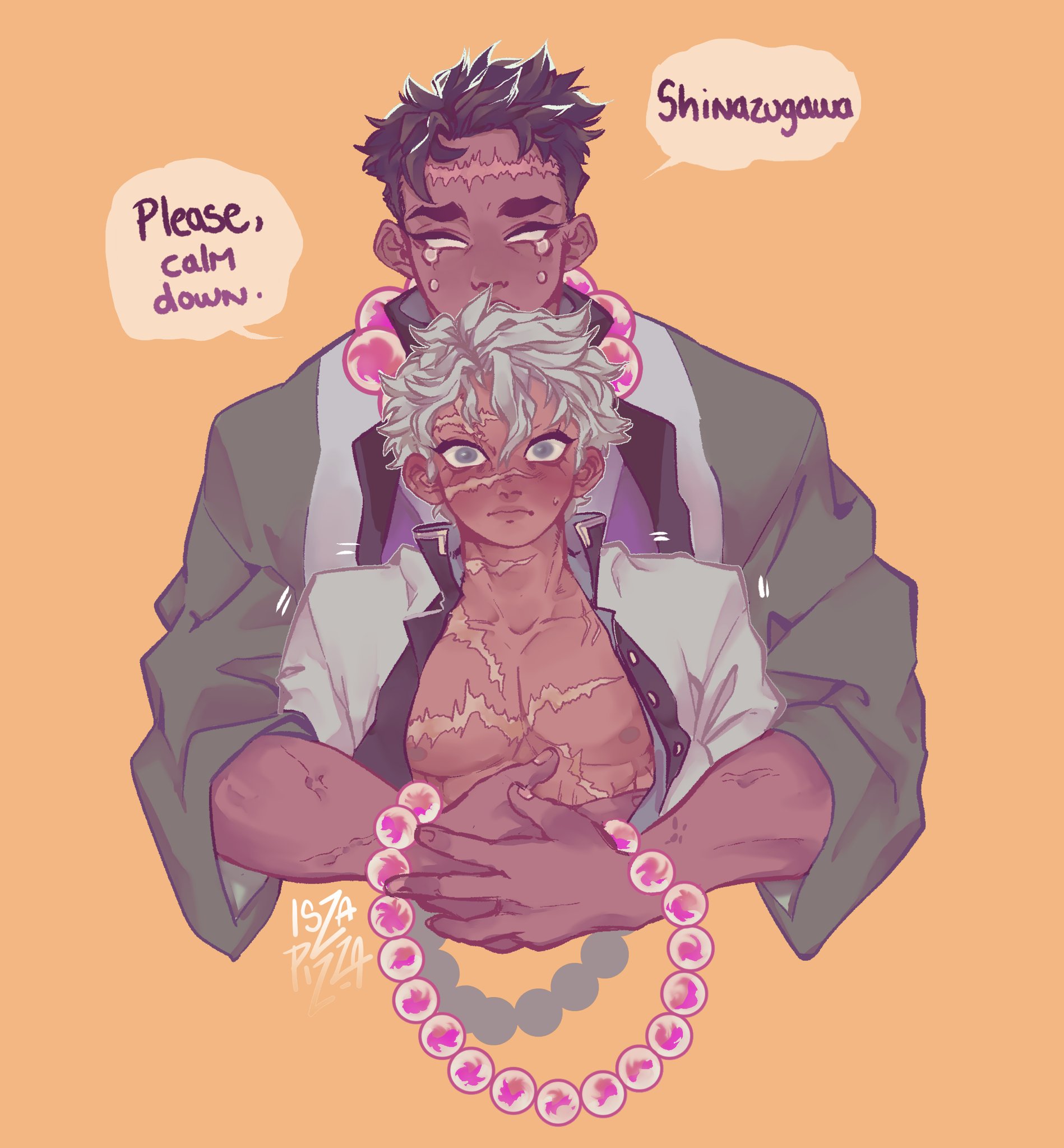 isa | 🇻🇪 VENEZUELA LIBRE on X: Headcanon: Sanemi is angerystressed 247  but Gyomei is the only one aside from Oyakata-sama that can calm him down.  Result: Sanemi panicked gay. t.co58F89UUgMT 