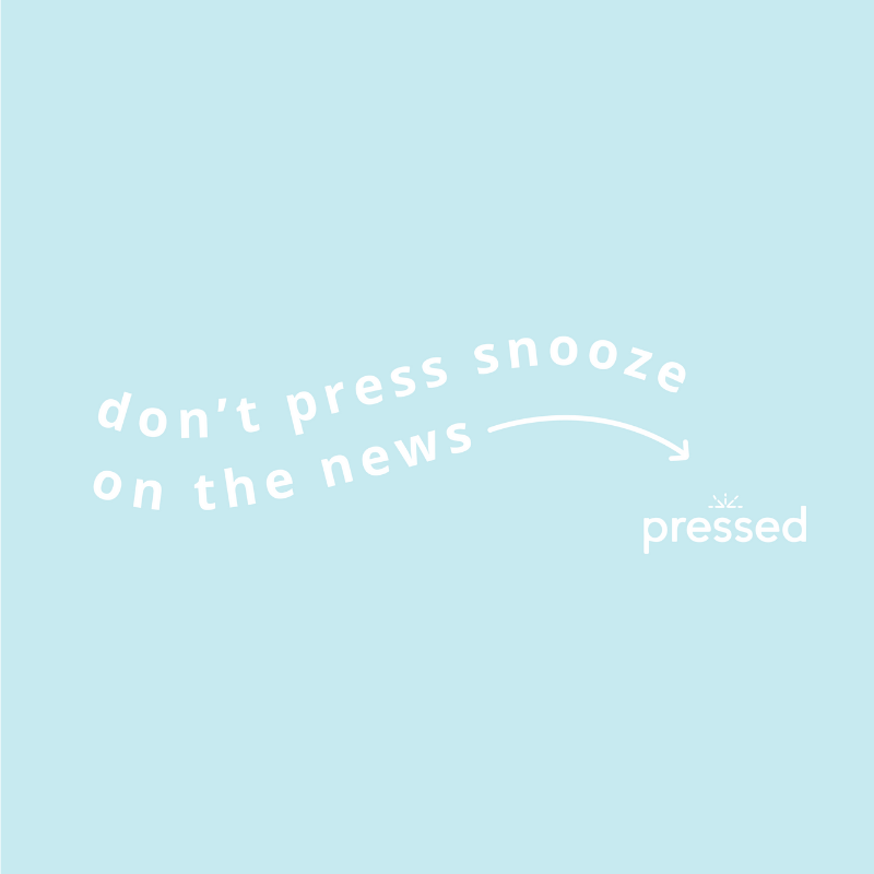 Pressed_News's tweet photo. Friends, if you've been putting off signing up for Pressed, today's the day. We send you the news you need to know to start your day. We remove all the jargon, add context and fun, and keep you informed in 5 minutes! Sign up here: https://t.co/EZiemiWYrE #Smartishot https://t.co/OjJajZANC2