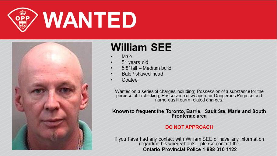 OPP_COMM_CR's tweet photo. #WANTED: William SEE 51 yr male - Known to frequent #Toronto #Barrie #SaultSteMarie  and #SouthFrontenac  - DO NOT APPROACH - Call #OPP at 1-888-310-1122 with any info. @BarriePolice @SaultPolice @TPSOperations @CrimeSDM ^ag https://t.co/Dy1pyfREdC