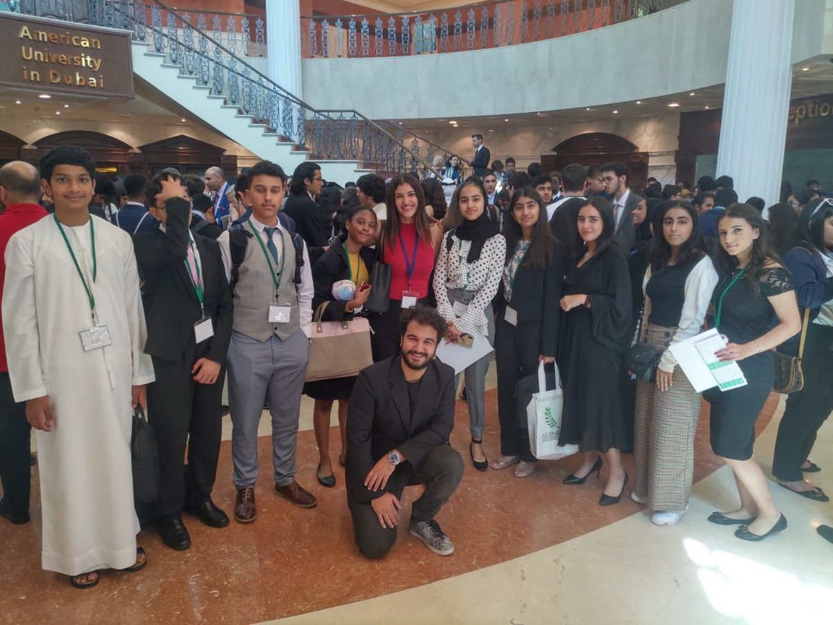 ISAS_Dubai's tweet photo. #AUDMUN is a wrap! The ISAS delegation (all of them first-timers) performed admirably, as they found inventive solutions for complex problems. A special congratulations to our award winner, Jad Mously, for his 'Honorable Mention' award! @AUDubai https://t.co/cbP0UJxCVq
