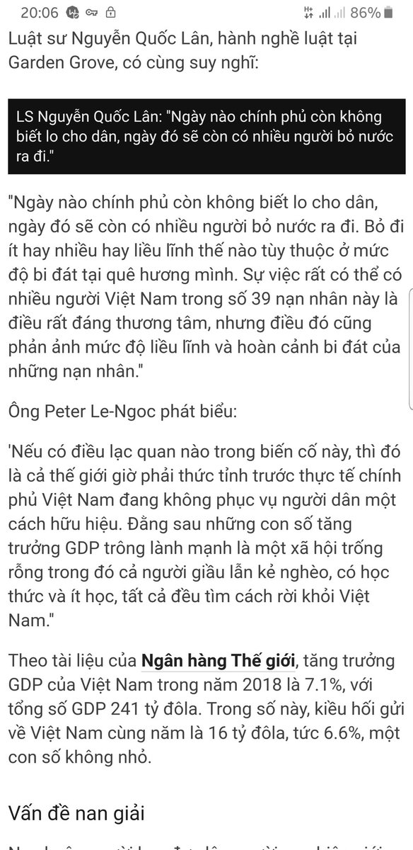 nvtrungnov's tweet photo. @FMPhamBinhMinh Hãy xem những người ngoài cuộc họ nói gì. Vậy giải pháp bây giờ là gì thưa ngài. Người dân mong chờ nhiều hơn ngoài những lời chia buồn. https://t.co/Yv5tLeUtlo