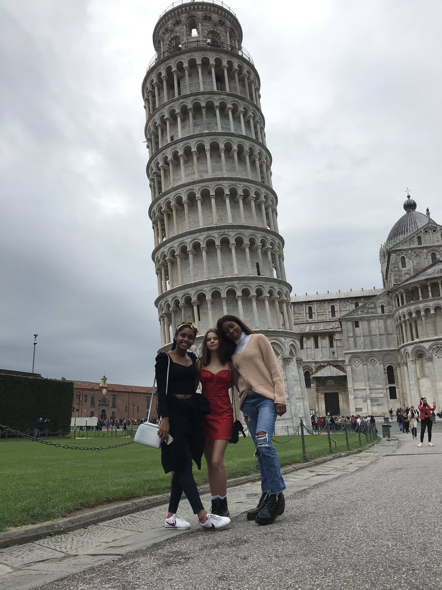KenyaBell's tweet photo. Our little girls should never think they need a rich man to travel the world....get good grades, go to college, have a career and see the world on your own.  It’s more fun that way! #YWPA #girlpower #STEM #IBS European college tour https://t.co/k38jIUVebD