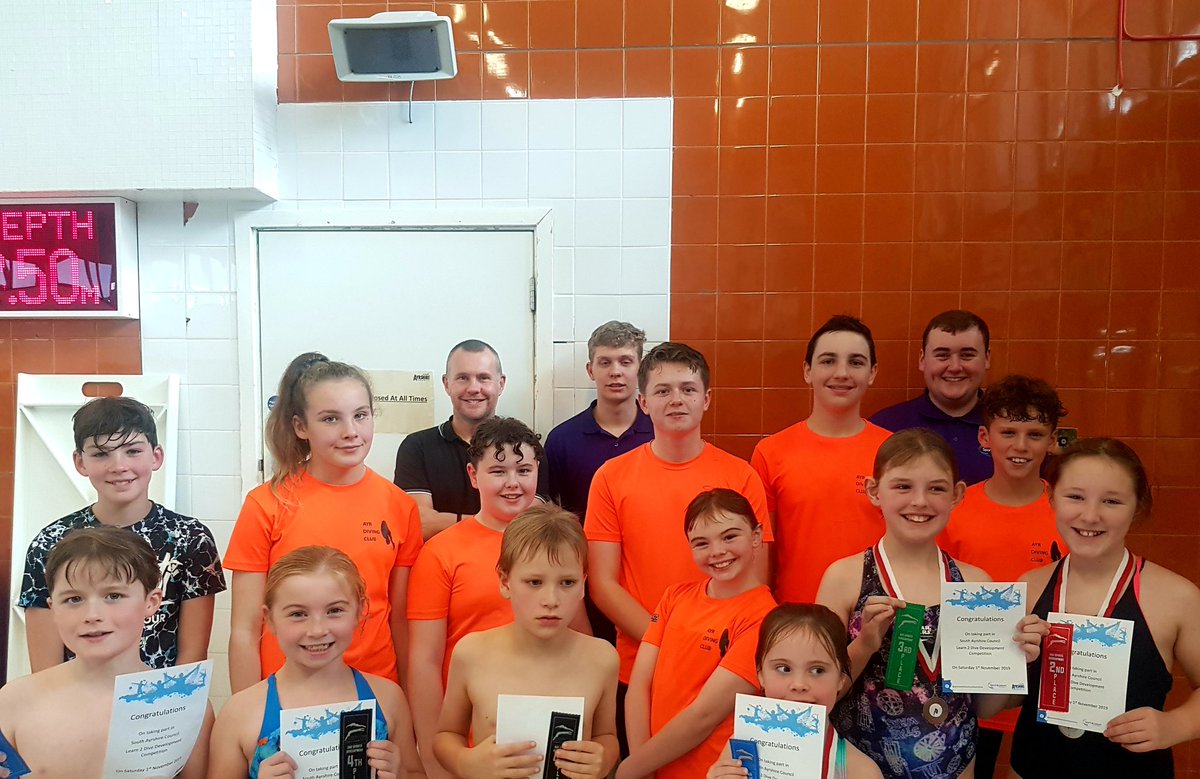 SportLeisureSAC's tweet photo. Skills 1 Dive Development 
1st Amber
2nd Milly
3rd Freya
Most improved diver Adam
#Congratulations @AyrDiving @ScottishSwim @southayrshire #teamwork #proud https://t.co/zMT03IE1H4