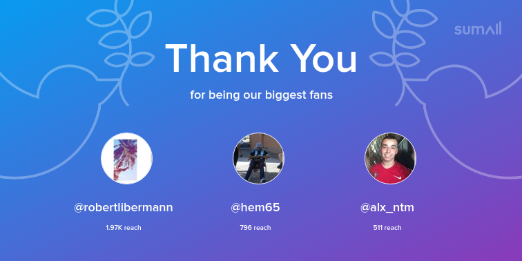 Mateo_ath's tweet photo. Our biggest fans this week: robertlibermann, hem65, alx_ntm. Thank you! via https://t.co/ik79a0oVBf https://t.co/kHLuHaYFfu