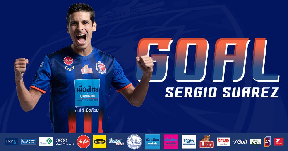PortFC_Official's tweet photo. GOALLLLL SERGIO SUAREZ

นาที 48 โก ซุลกิ เปิดบอลไปข้างหน้าทะลุหลังราชบุรี ซัวเรซ จับบอลก่อนด้วยขวาแล้วแปบอลเข้าประตูไปให้เราขึ้นนำ

ราชบุรี มิตรผล เอฟซี 0-1 การท่าเรือ เอฟซี
#PortFC #HeartofTheLion #FACupFinal2019 https://t.co/aTgOKiMN2x