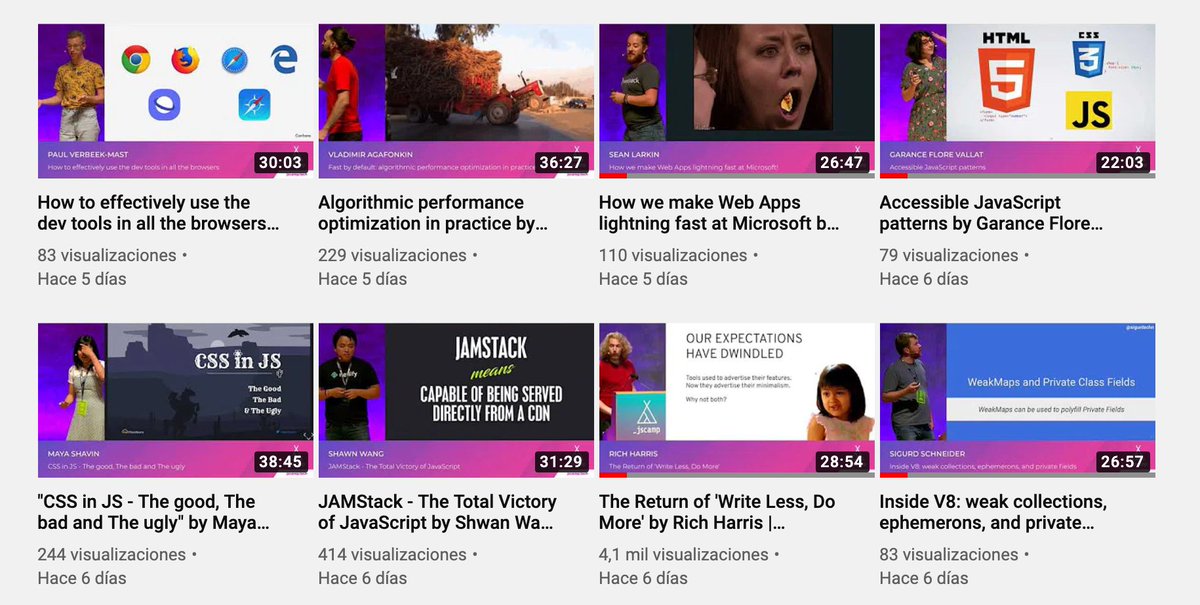 davidpich's tweet photo. All talks are online on their Youtube channel, make sure to hit the subscribe button! #javascript #css
▶︎ #jscamp https://t.co/lDxtd4MqPt
▶︎ #csscamp https://t.co/Q7fUMsGSqV https://t.co/ZbSlmDrcR2