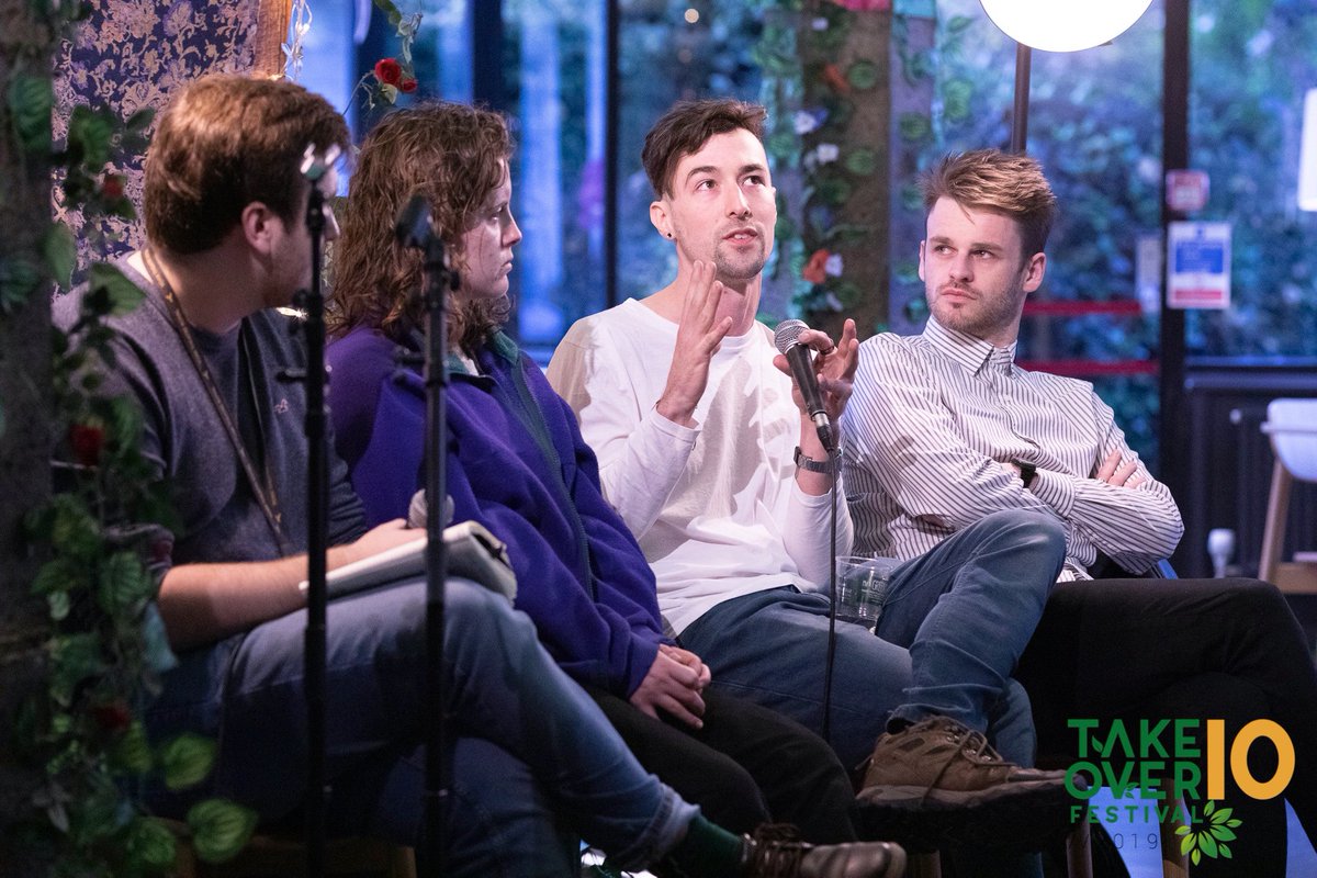 TakeOverYork's tweet photo. Should Theatre play a role in the climate emergency? That was the topic of our panel on Thursday. Thank you to @SilentUproarPro  for joining us in this fascinating discussion. The podcast version of the interview will be online soon. 
#takeover19 #takeoverturns10 https://t.co/QfUqFaQXkJ