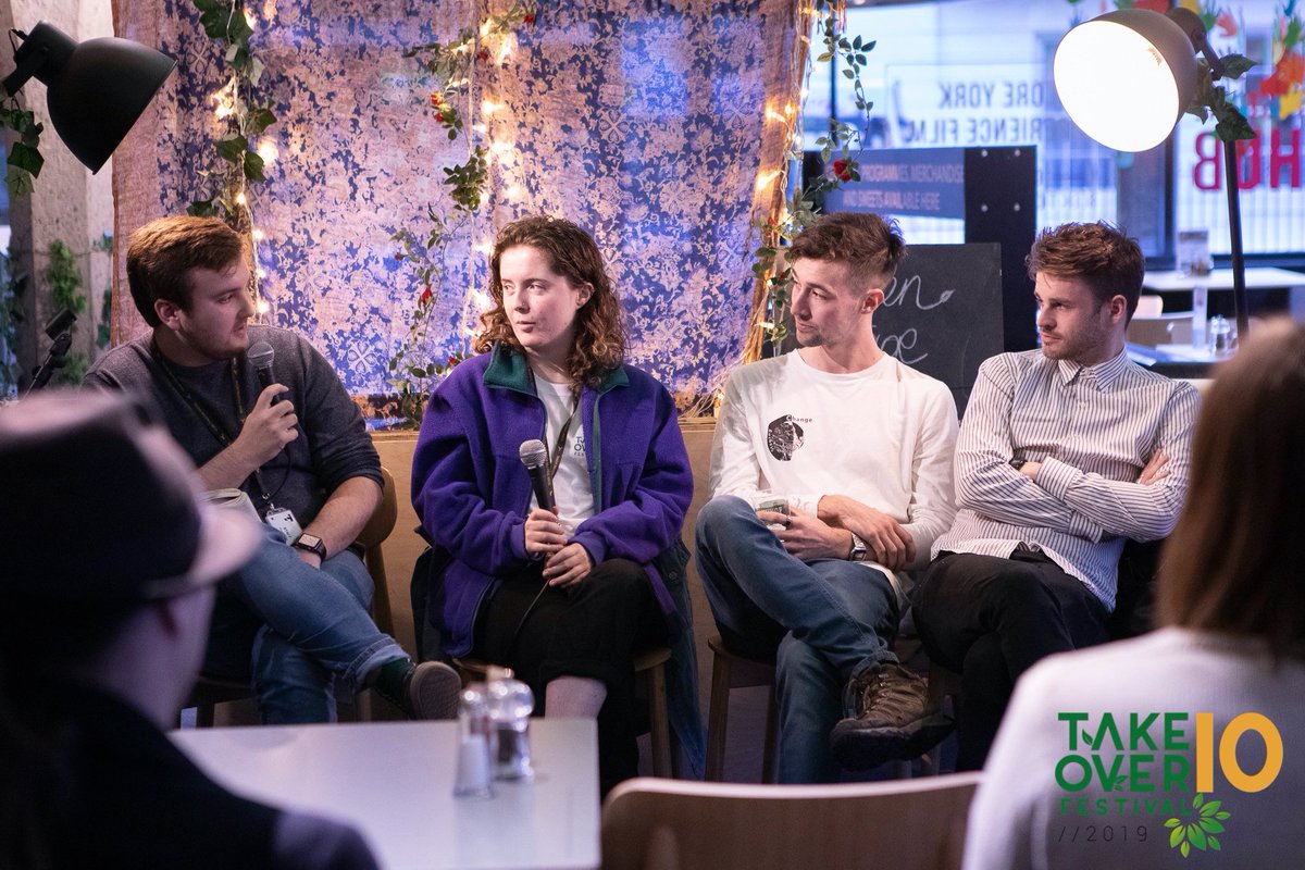 TakeOverYork's tweet photo. Should Theatre play a role in the climate emergency? That was the topic of our panel on Thursday. Thank you to @SilentUproarPro  for joining us in this fascinating discussion. The podcast version of the interview will be online soon. 
#takeover19 #takeoverturns10 https://t.co/QfUqFaQXkJ