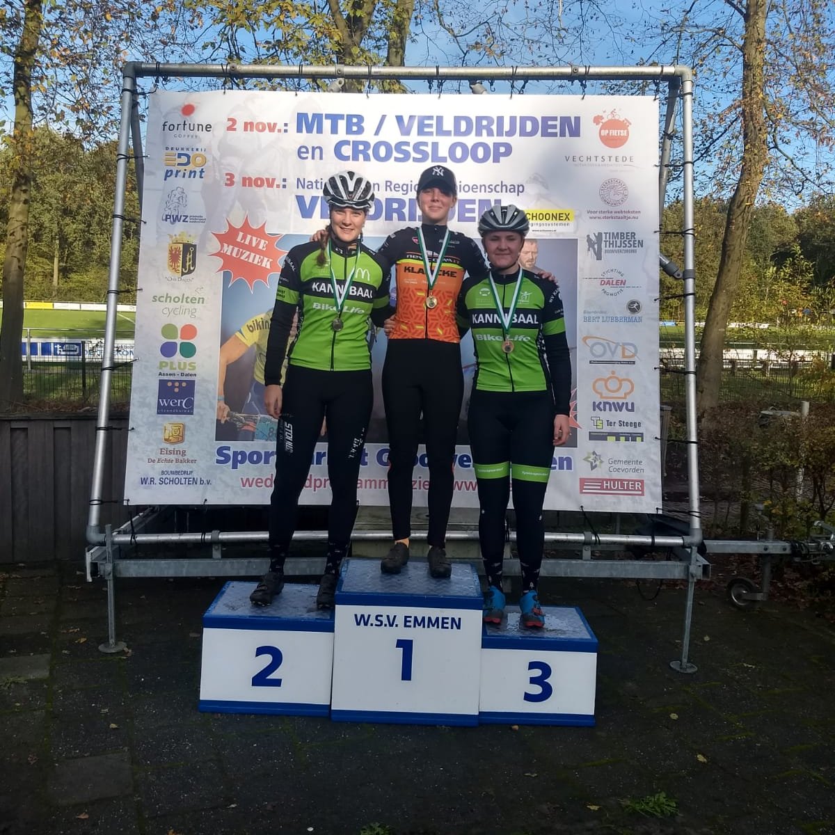 Podium #ICWnoord in Dalen <a href="/wsvemmen/">WSV Emmen</a>. 1. Aniek Mos 2. Sanne Bouwmeester 3. Floor Weerink. Volgende week zondag ICW Ronostrand <a href="/tandjehoger/">GSWV Tandje Hoger</a>.