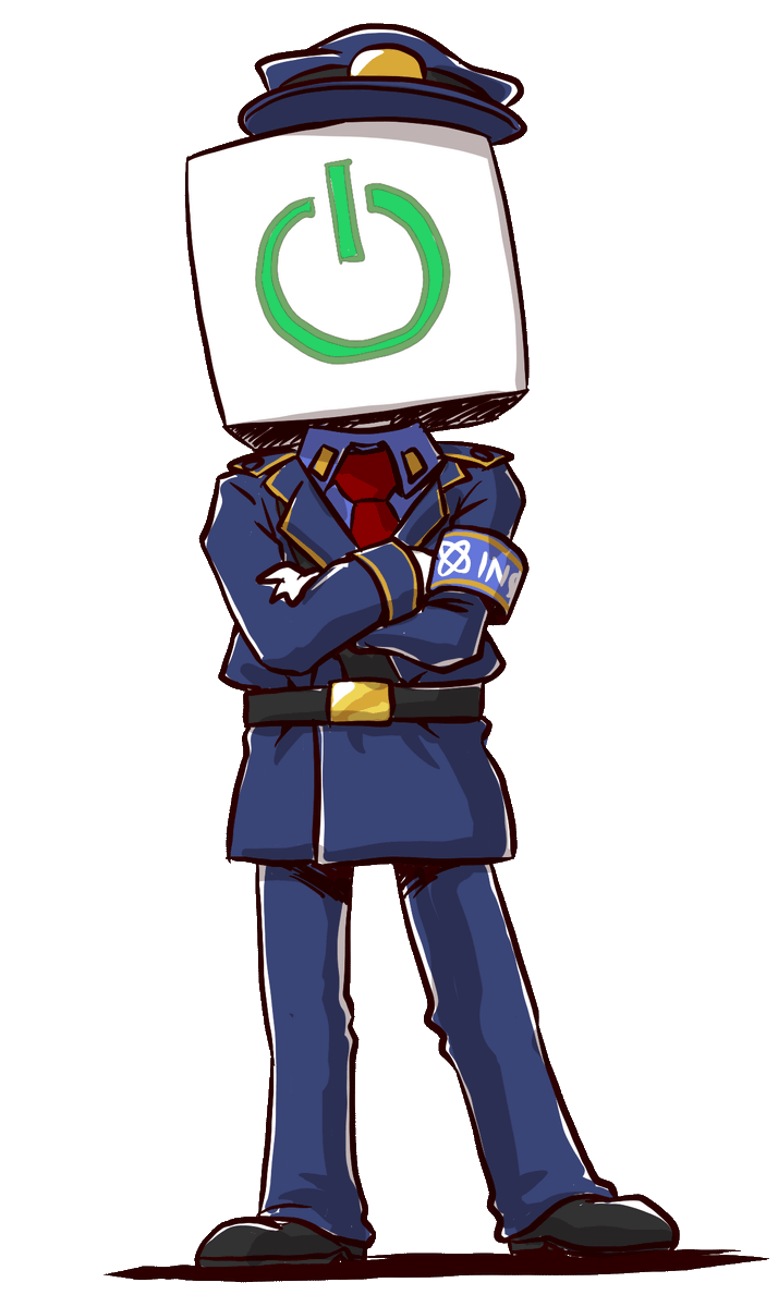 トキメキさん Twitterren V Insidechanmk2 仕事で遅くなりましたが 編集部立ち絵お届け ちゃんずがコントローラーボタンなので ゲーム本体のインターフェイスモチーフで 身体は以前からのイメージで看守服でーす