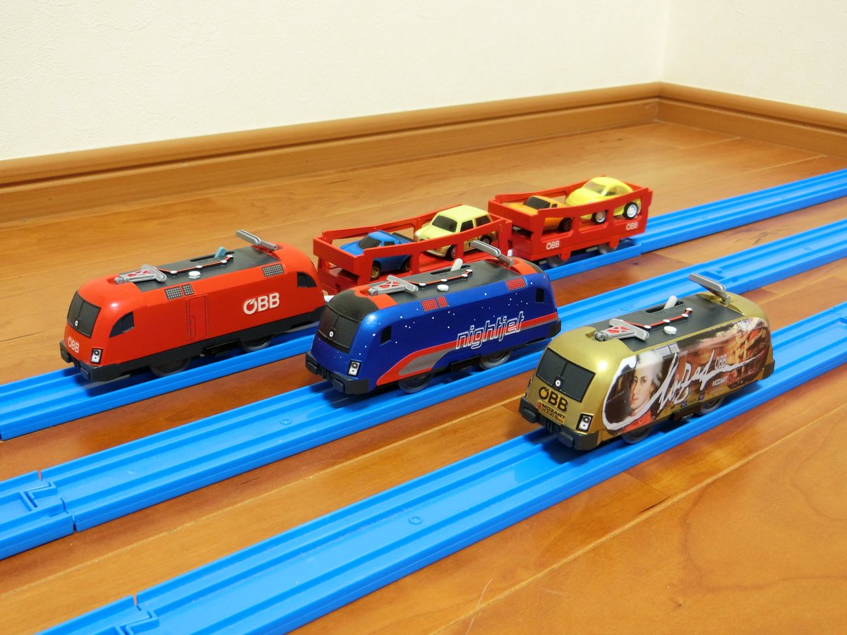 1. Nightjet（OBB） 2. ICE-T（OBB） 3. KISS（Westbahn） 4. Taurusと