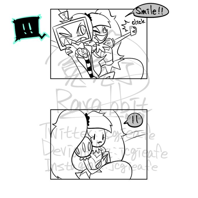 我只是想玩玩看螢幕反光的梗
#HazbinHotel 