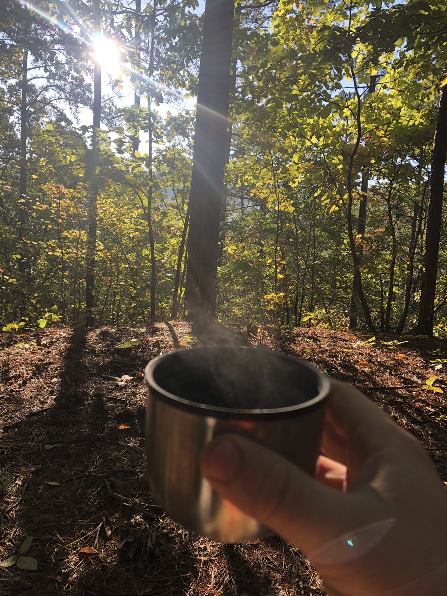 CoachRagsdaleSG's tweet photo. Nice morning for a cup of joe on top of Mine Quarry Mtn #Pinhoti https://t.co/s7OUp21ueC