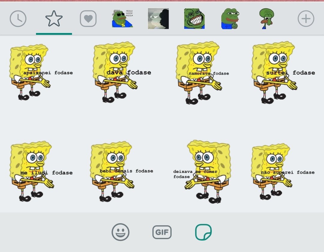 Figurinhas Bob Esponja para Whatsapp