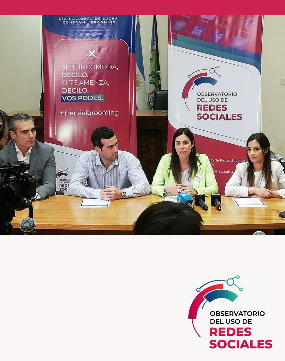 En el día de ayer en la Conferencia de prensa en el <a href="/HCD_BahiaBlanca/">HCD Bahía Blanca</a> presentamos el cronograma de actividades a desarrollar hasta el 13 de Noviembre, Día Internacional de Lucha contra el Grooming. #FrenaelGrooming
