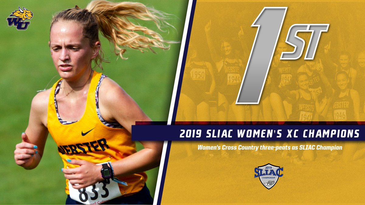 Congrats to the <a href="/CctfWebster/">Webster CCTF</a> on taking home its third straight <a href="/SLIAC/">SLIAC</a> Women's Cross Country Championship.