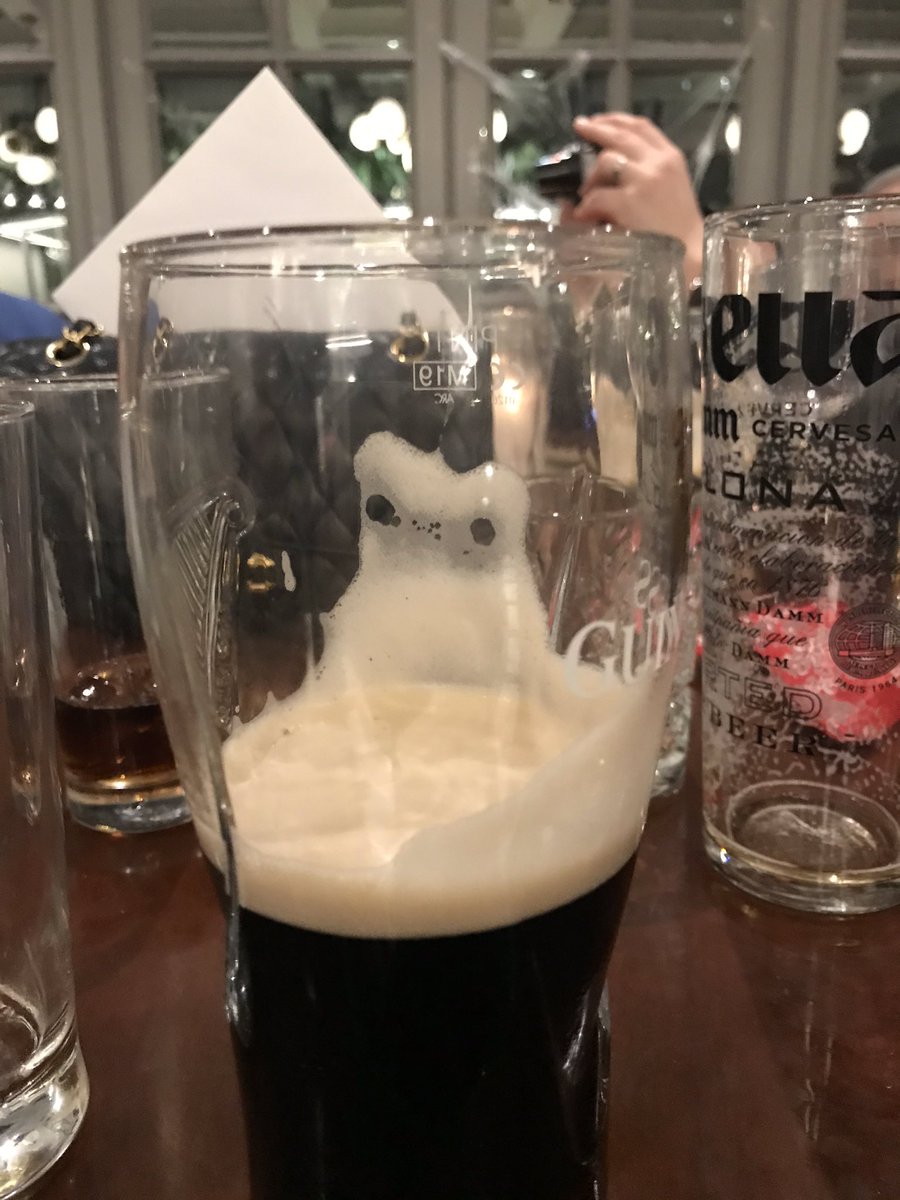 schnauzerbenson's tweet photo. @GuinnessIreland ghostly goings on in the ol black stuff tonight https://t.co/dZu8eR9PWh