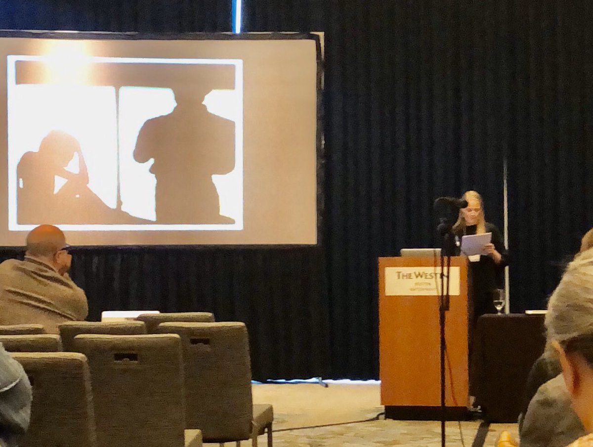 How inspiring to hear Dr. <a href="/VildeAaslid/">Vilde Aaslid</a> at #ams19 discussing earnestness, emotion, vulnerability, and masculinities in #jazz—using #brianbladefellowship as a case study! #bodyandshadow #brianblade #amsboston2019 #musicology