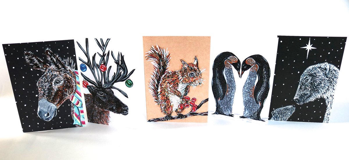 Nature Archive 🌱

Pack of 5 Christmas card designs are now on my Etsy Shop: mybeetlecollection.etsy.com

#polarbears #reindeer #penguins #redsquirrel #donkey #christmas #christmascards #art #artworks #christmasdesigns #etsyuk #etsy @Britnatureguide @EtsyUK