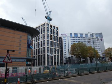 BuildsWeAre's tweet image. Brum X with an update in pics of St Martin&apos;s Place on Broad Street Birmingham - courtesy @x_brum #ACityforAll #ConstructionwithCommunity
