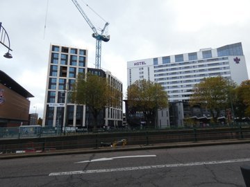 BuildsWeAre's tweet image. Brum X with an update in pics of St Martin&apos;s Place on Broad Street Birmingham - courtesy @x_brum #ACityforAll #ConstructionwithCommunity