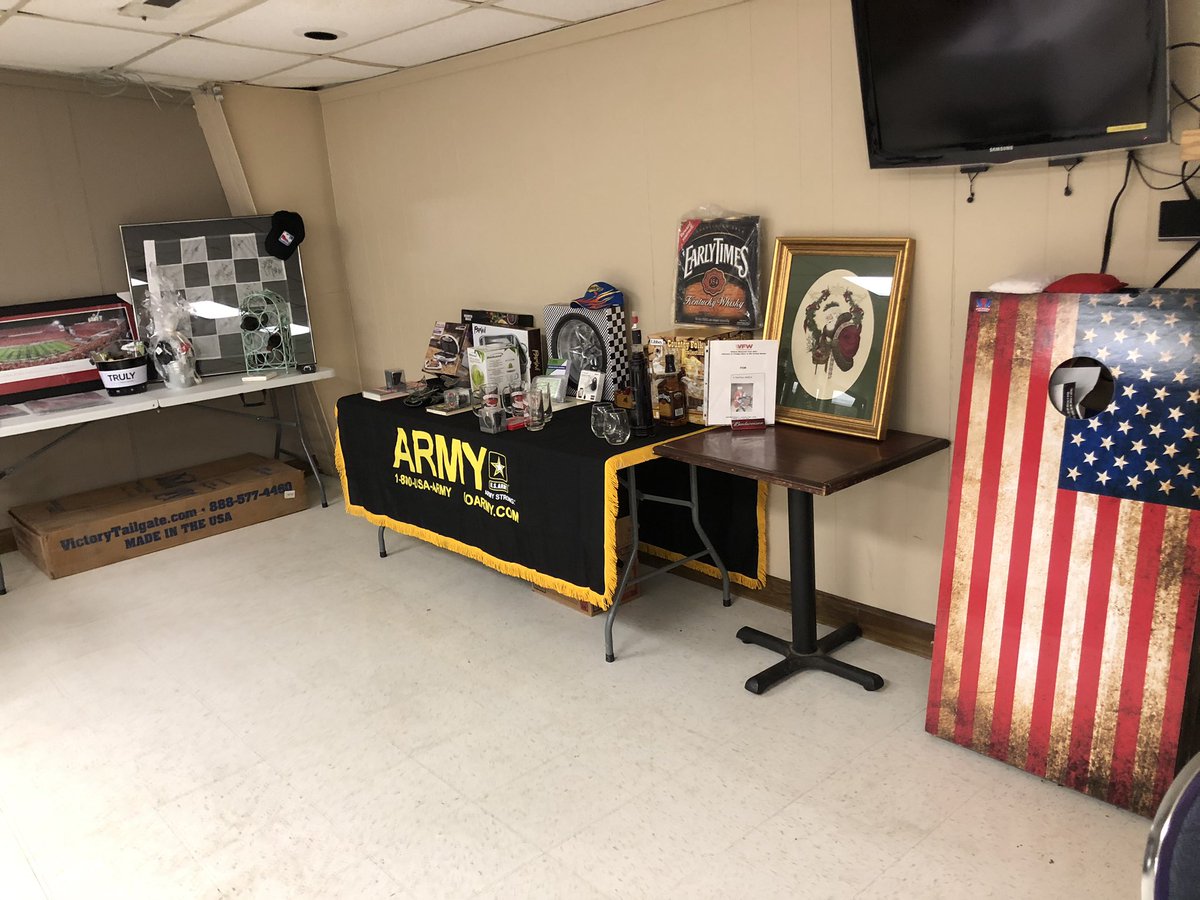 Setting up for tonight’s auction