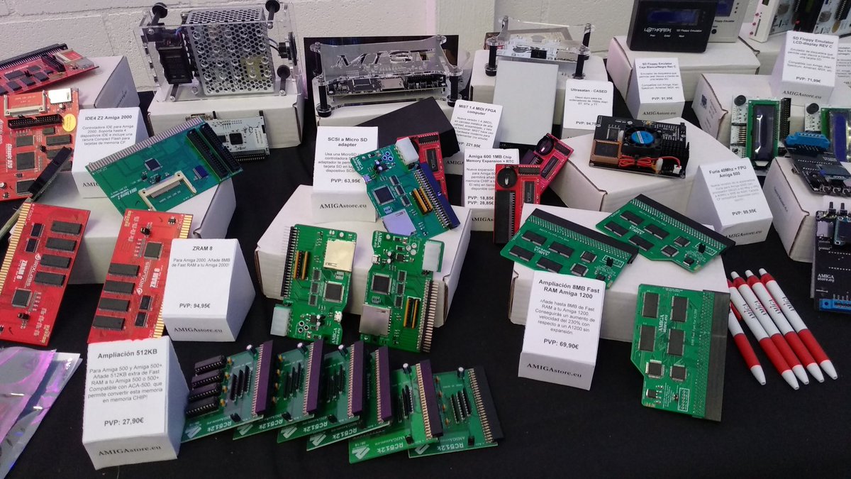 AMIGAstore's tweet photo. @AMIGAstore™'s stand at the #CapacitorParty2019

We are sponsoring and supporting the #CapacitorParty #Retro Event

@CapacitorParty
https://t.co/B0dSZ30Ceh

#CapacitorParty #Amiga #Spectrum #Amstrad #Commodore #Atari #MSX #Apple #Retro #RetroGaming #RetroComputer #AMIGAstore https://t.co/z6VAPmN07M