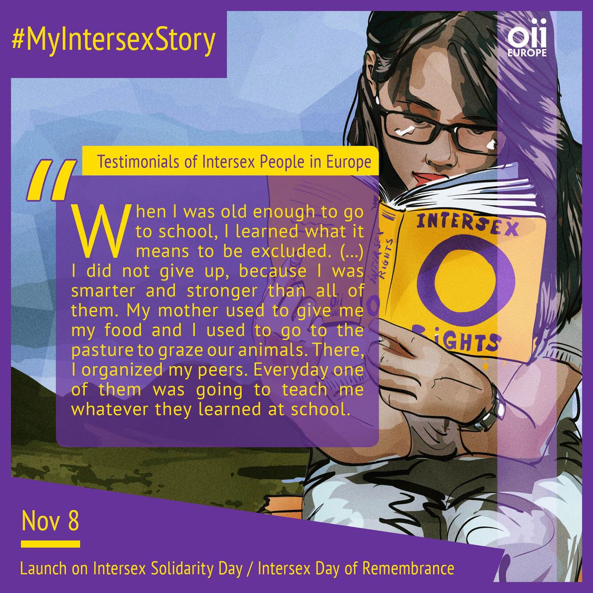 JOIN US in creating visibility of the lived experiences of intersex people by sharing your OWN story with #MyIntersexStory during Intersex Awareness Weeks Oct 26-Nov 8
Check out our campaign website here: ow.ly/2q8G50wWbiF
#intersex #MyIntersexStory #WeAreGolden
