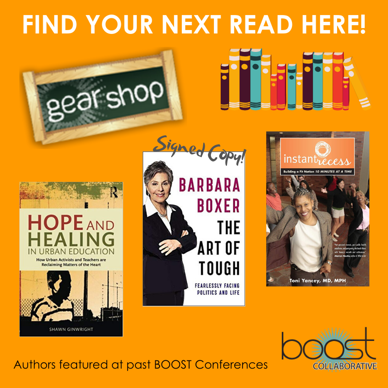 TEAMBOOST's tweet photo. Did you know that we carry several of our Keynote Speakers' and Authors' books? Some copies are even signed! Visit the BOOST Gear Shop and snag your next read, perfect for educators and anyone who has an interest in the field. #BOOSTGearShop #BOOSTbooks https://t.co/HLtdHZLSpV https://t.co/jKJRX7KsN3