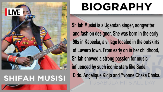 RecordFm977's tweet photo. Listen to Shifah Musisi's interesting Biography on the on the Most legitimate Countdown on the Pearl Of Africa, Watch the show live here https://t.co/Gn8FNMrHXJ
#RecordFMBangoBash #NyondoClub #15November https://t.co/3mnjFnGkkC