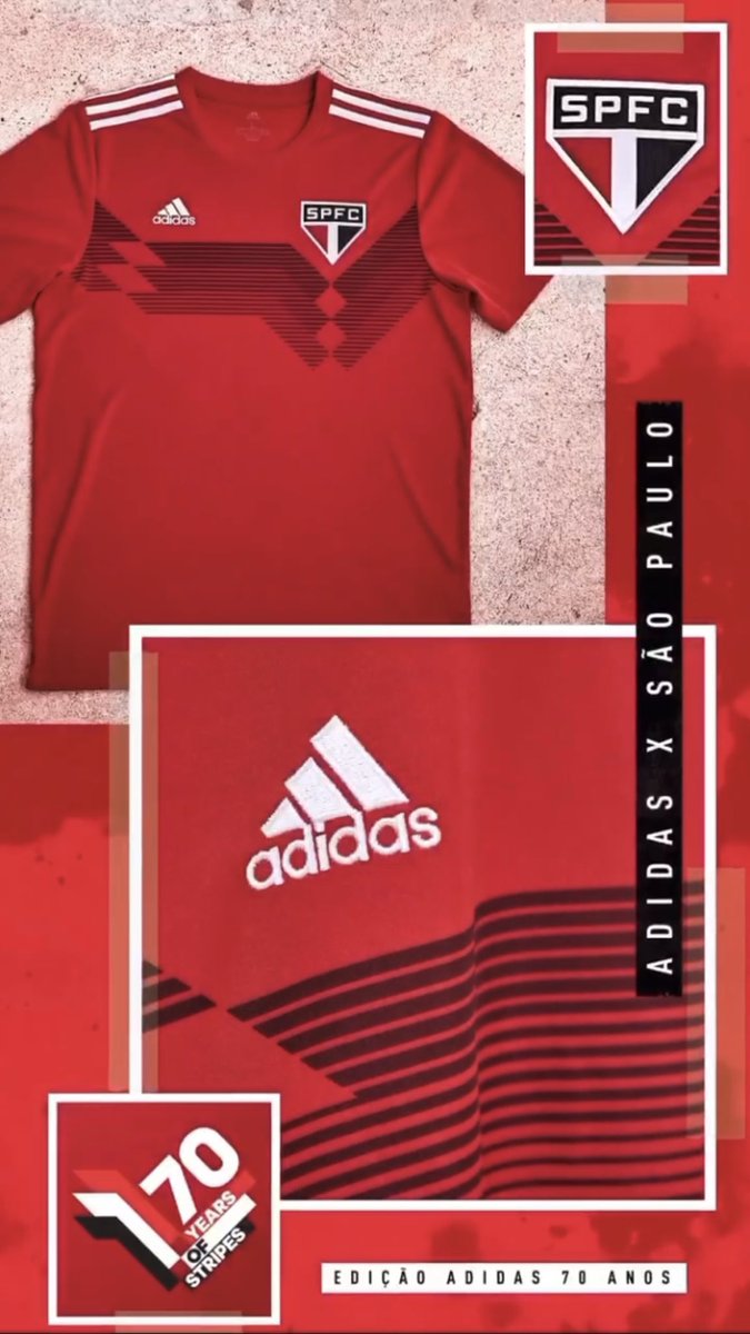 camisa spfc 70 anos adidas