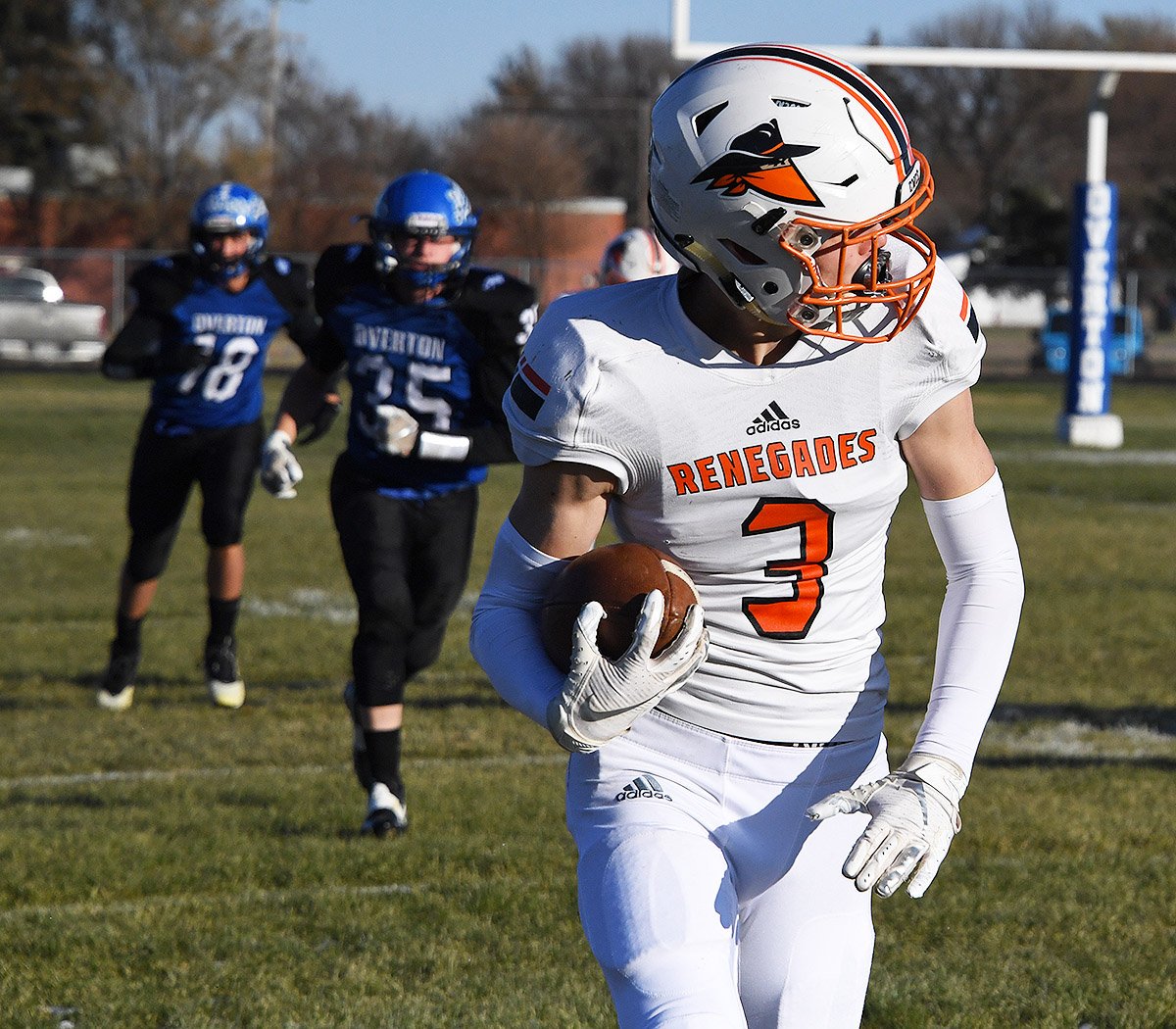 Is there a better feeling in the world than to be No. 3 in this pic? Is there a worse feeling to be the other guys? Memories for a lifetime created during #Playoffs2019 #nebpreps  <a href="/T_Anderson327/">Trevor Anderson</a> <a href="/OvertonEagles/">Overton Eagles</a>