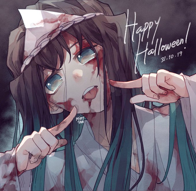 mint-tan | CF21 A-20さんがTwitterに投稿した時透無一郎(鬼滅の刃)のイラスト。