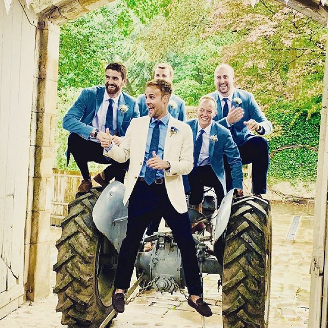 Amy + Grant — our photo of the day is dedicated to this lovely couple and remembering their beautiful day ... our grooms and groomsmen love our rustic, rural vibes at Wyresdale Park, and with lots of plans in the pipeline for special touches just for the… ift.tt/34pIACG