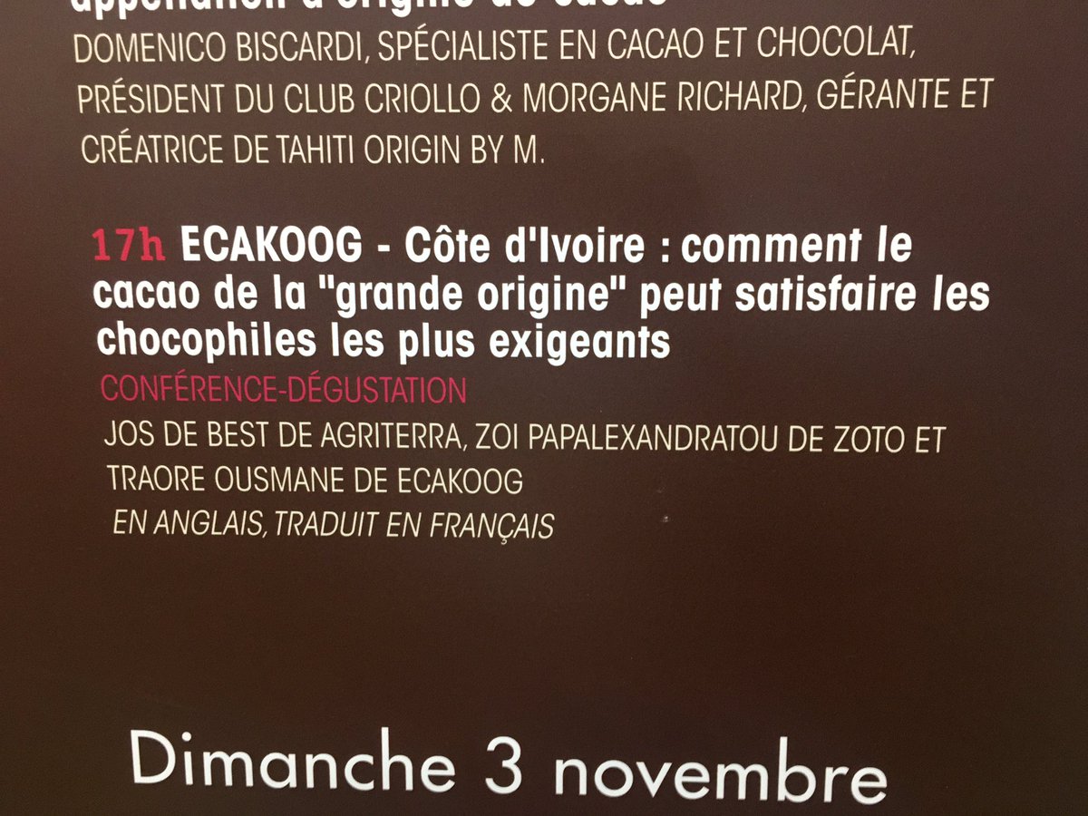 Présenter les résultats de fine flavour  cacao en Côte d’Ivoire #agriterra #zoto #ecakoog @jos de best