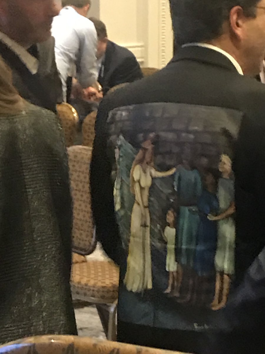 Spotted at #CNSSummit #TheWalkingGallery jacket worn by @CraigLipset. Every jacket tells a story. @ReginaHolliday Thanks for the photo @TomPRhoads1 #CNSSummit2019