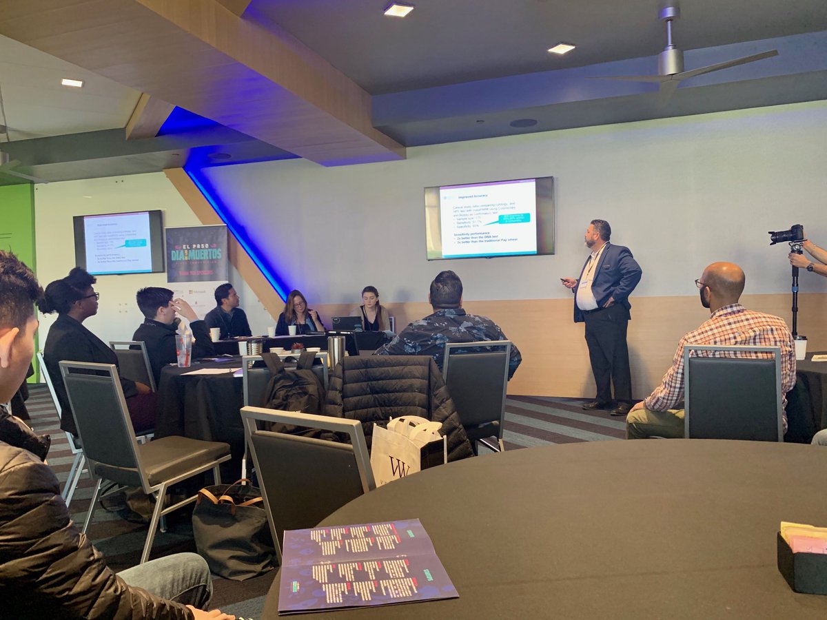 ⁦<a href="/OnkoSolutions/">Onko Solutions</a>⁩ pitching their InstaPap solution at the #elpasopitch