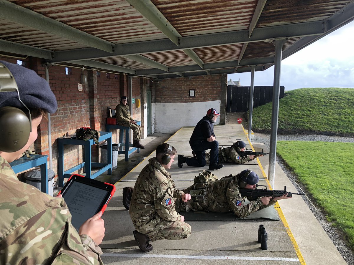 Damienmarkkelly's tweet photo. Cracking CPD afternoon at @RAF_Valley with @2WWAirCadets range staff giving updates on the new ACP18. Also introduced @FSJonEvansRAFAC’s fantastic scoring spreadsheet on the wing tablets. #proudshootingofficer #greatshooting #moretomorrow https://t.co/dKMfO7XX3i