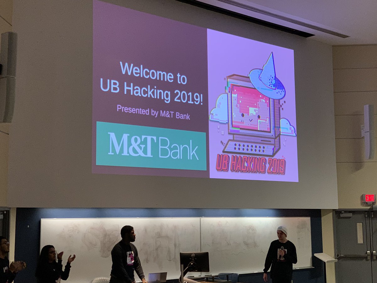 westrichter's tweet photo. Excited to be part of the M&amp;TTech team representing at the #ubhacking2019 event as the Diamond Sponsor! Looking forward to what these great young engineers will come up with using AR to solve a community challenge! #ubuffalo #mandttech https://t.co/ycc4FR9ToE