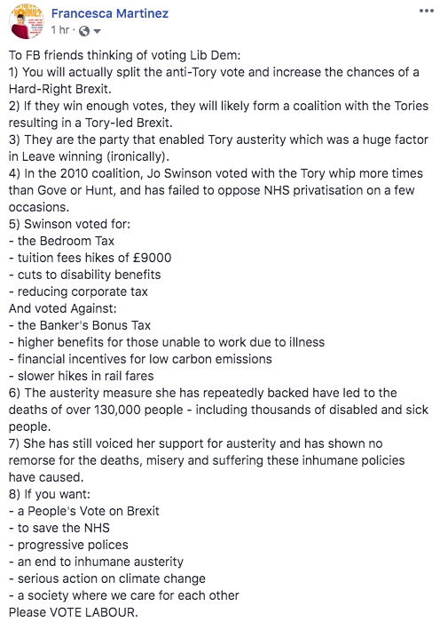 For anyone thinking of voting Lib Dem: