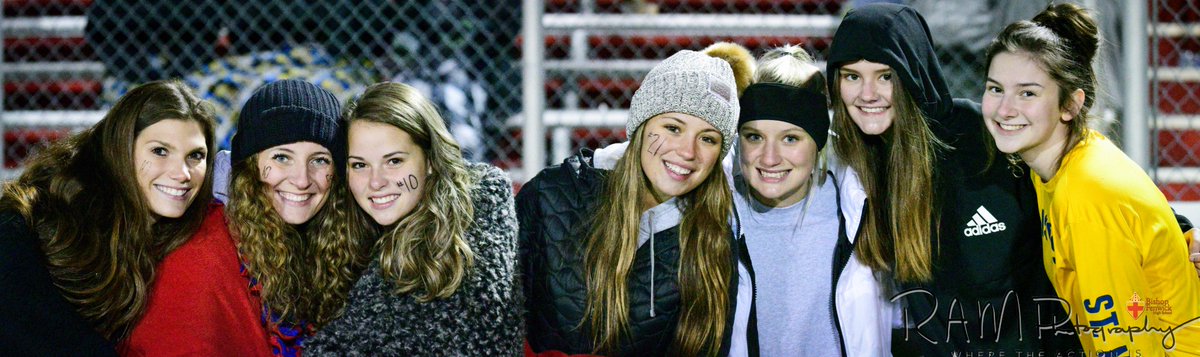 The wonderful women of <a href="/Fenwick_VBall/">Fenwick Volleyball</a> came out to support <a href="/FenwickFootball/">Falcon Football</a> .  The ladies play tonight!  Bring home a win tonight! #FalconPride #volleyball #TheRoadToState