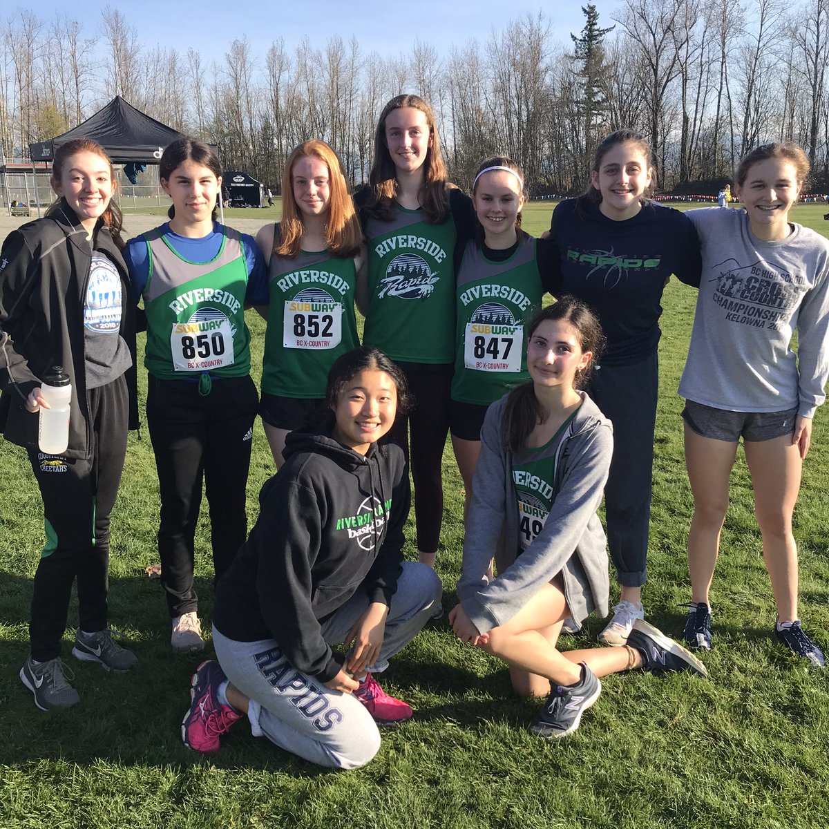 Most of the <a href="/rsideathletics/">Riverside Athletics</a> X-Country team 2019. A great day out in Abbotsford. #gorapids <a href="/rside43/">Riverside Secondary</a> <a href="/RapidEvent/">Riverside Secondary</a>