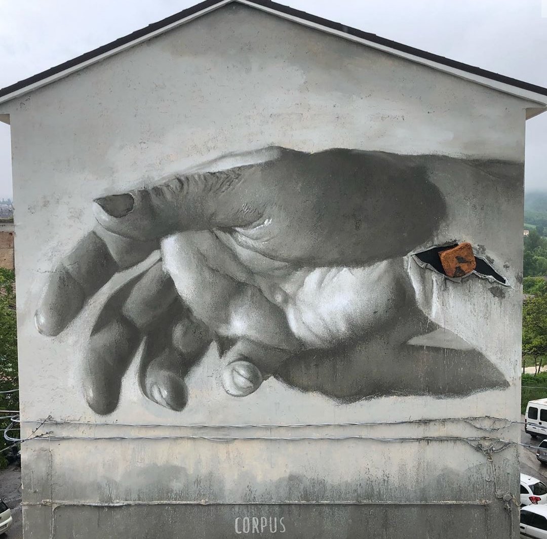 MolinaStreetArt's tweet photo. 'Corpus Homini' by Venezuelan Luis Gomez de Teran for Draw the Line 2019 in Campobasso, Italy

#luisgomezdeteran #drawtheline #campobasso #campobassostreetart #italy #arteurbana #artedistrada #streetart #corpus #homini #mural

📷 via Insta artist | https://t.co/CuT2RSvFca https://t.co/3eI9I3trGW