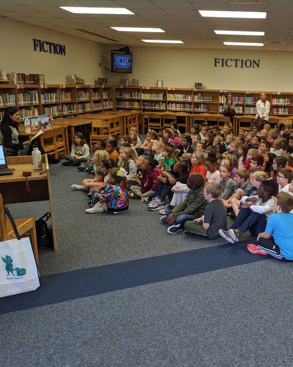 KensingtonESNC's tweet photo. Author Sucheta Rawal, @BeatoGoesTo, shared her love 4 travel & passion 4 writing w/ us 2 weeks ago! We have her books in our library, or you can order them online at https://t.co/tzZRUW6jcr #LiteracyMatters #DiverseText #CulturalAwareness #GirlPower @UCPS_MonroeNC @AGHoulihan https://t.co/HOes14SZdt
