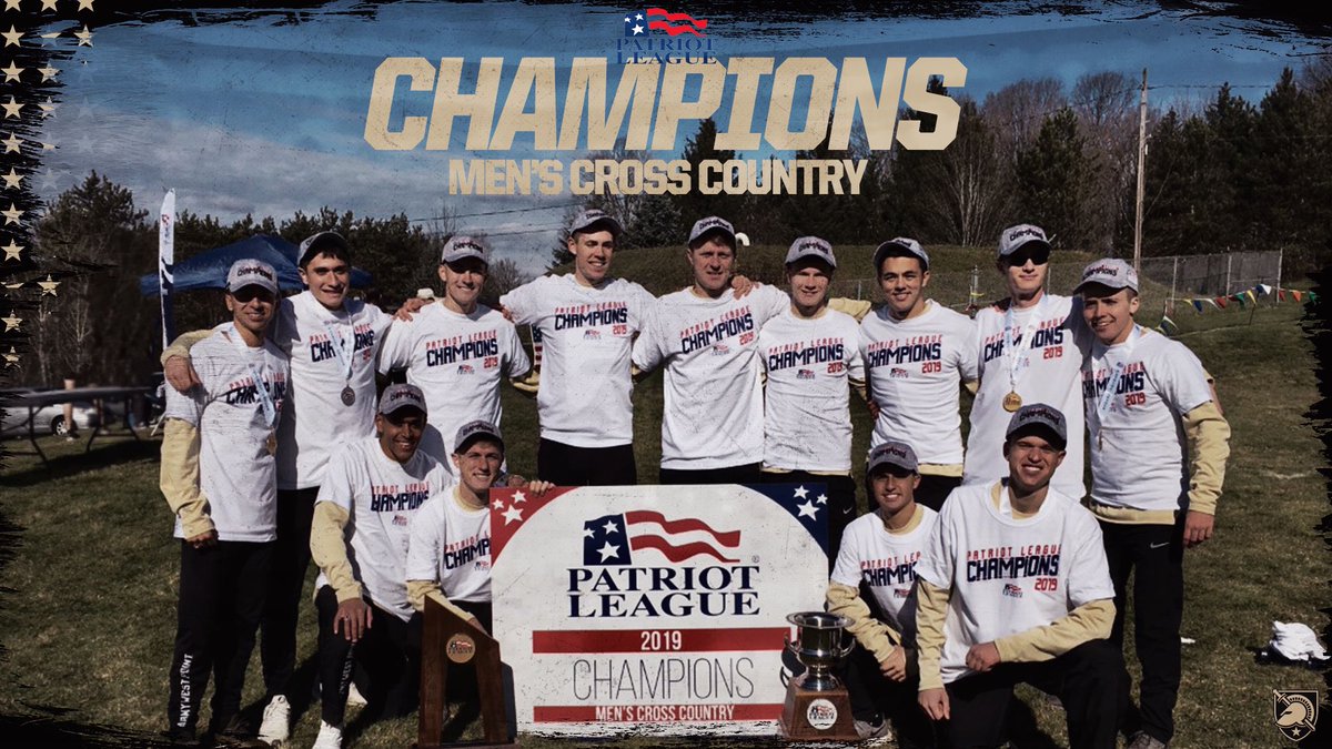 Army Track & XC (@armywp_trackxc) on Twitter photo ๐๐๐
Your three-time defending <a href="/PatriotLeague/">Patriot League</a> Menโs Cross Country Champions!
#GoArmy ๐๐๐
Your three-time defending <a href="/PatriotLeague/">Patriot League</a> Menโs Cross Country Champions!
#GoArmy