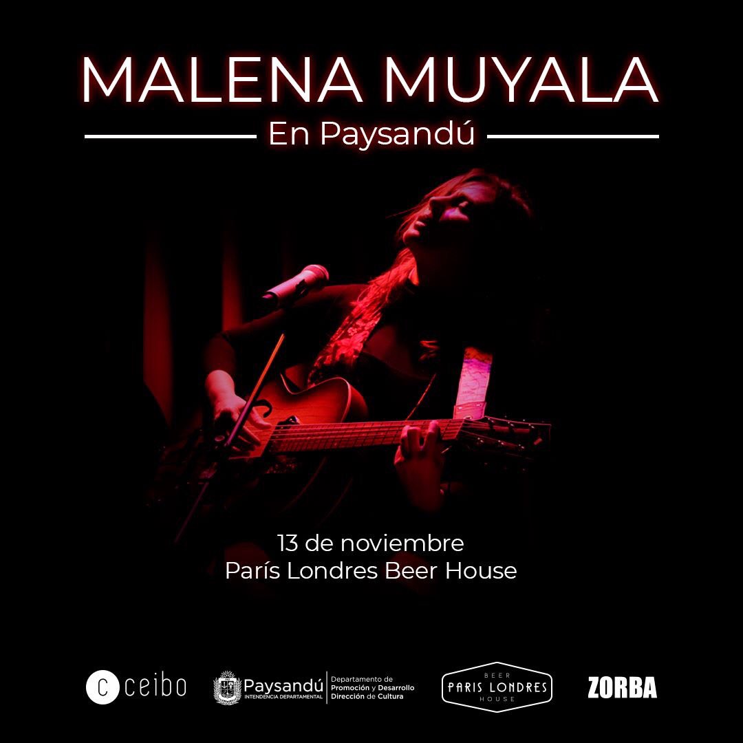 ciudad_uy's tweet photo. 🗣 @MalenaMuyala en #Paysandú 

🗓 13 de noviembre 20:30 hs en París Londres Beer House

👉 Reservas a través de 099085953

Invita: @comunicacionidp https://t.co/Rmn6owyIcS