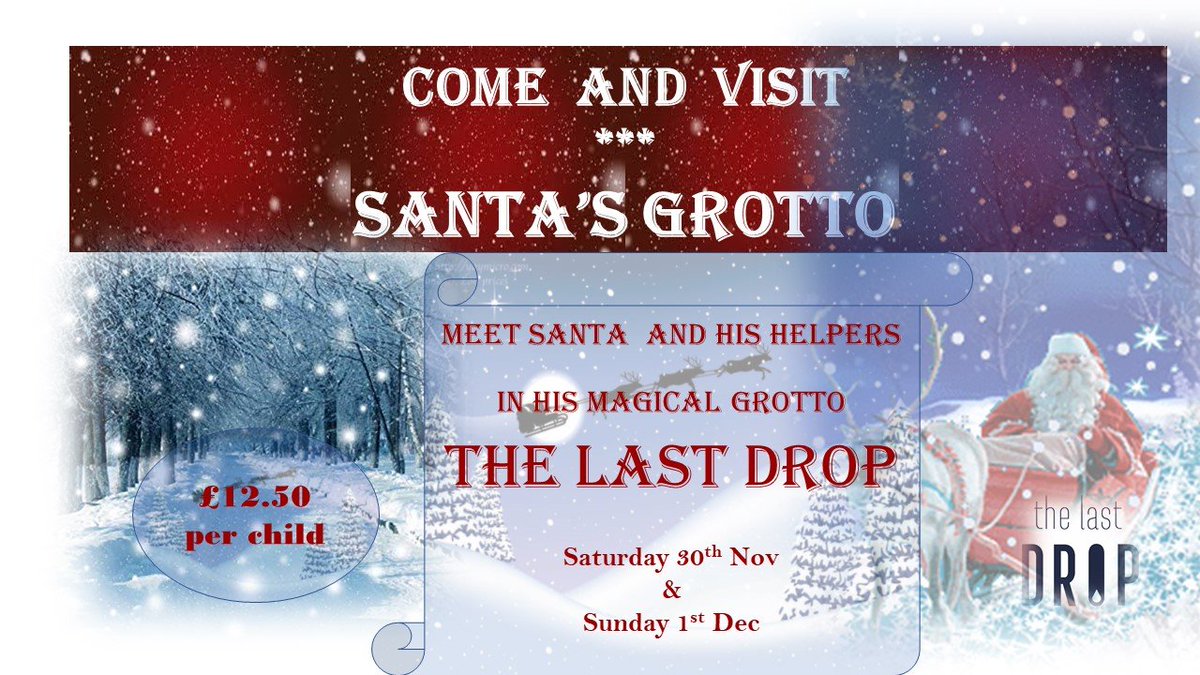 #ChristmasSeasonNov1st <a href="/kensingtonmums/">Kensington Mums</a> <a href="/AttachmentMumma/">Attachment Mummy</a> #mumpreneur #londonmums 

Come and Visit SANTA CLAUS at The Last Drop this festive season At The Last Drop in the Queen Elizabeth Park 

Book your tickets 30th Nov and 1st Dec 
eventbrite.co.uk/e/the-last-dro…
